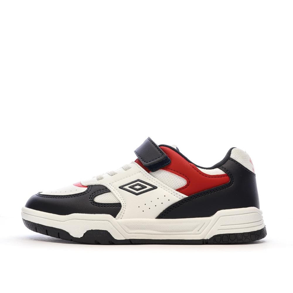 Baskets Blanches/Rouges/Marine Garçon Umbro Travys 1