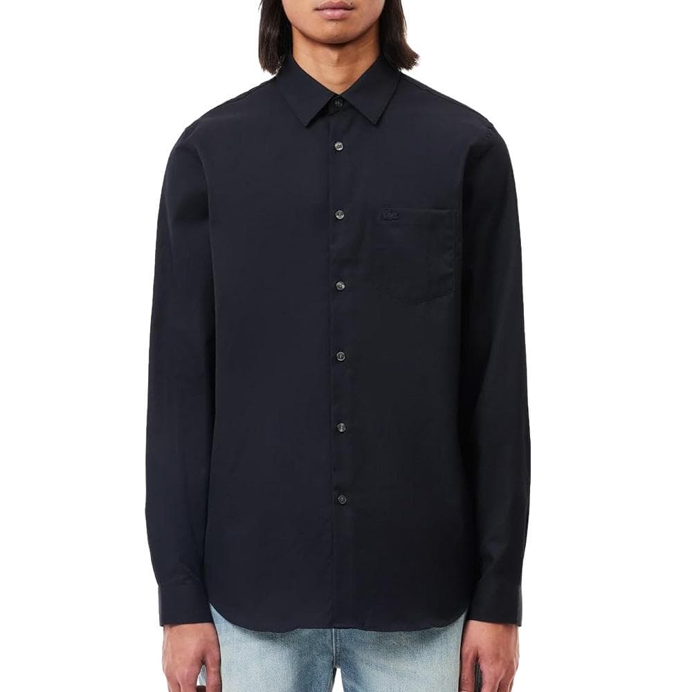 Chemise Noir Homme Lacoste Formal Shirts popeline 1