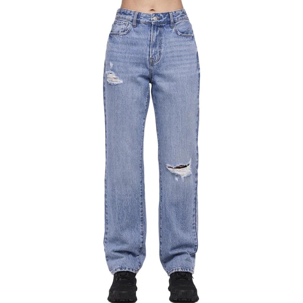 Jean Droit Bleu Femme Pieces Donna 1