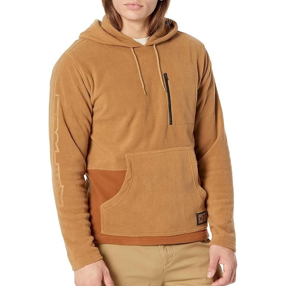 Sweat Polaire Marron Homme Hurley Santa Pullover 1
