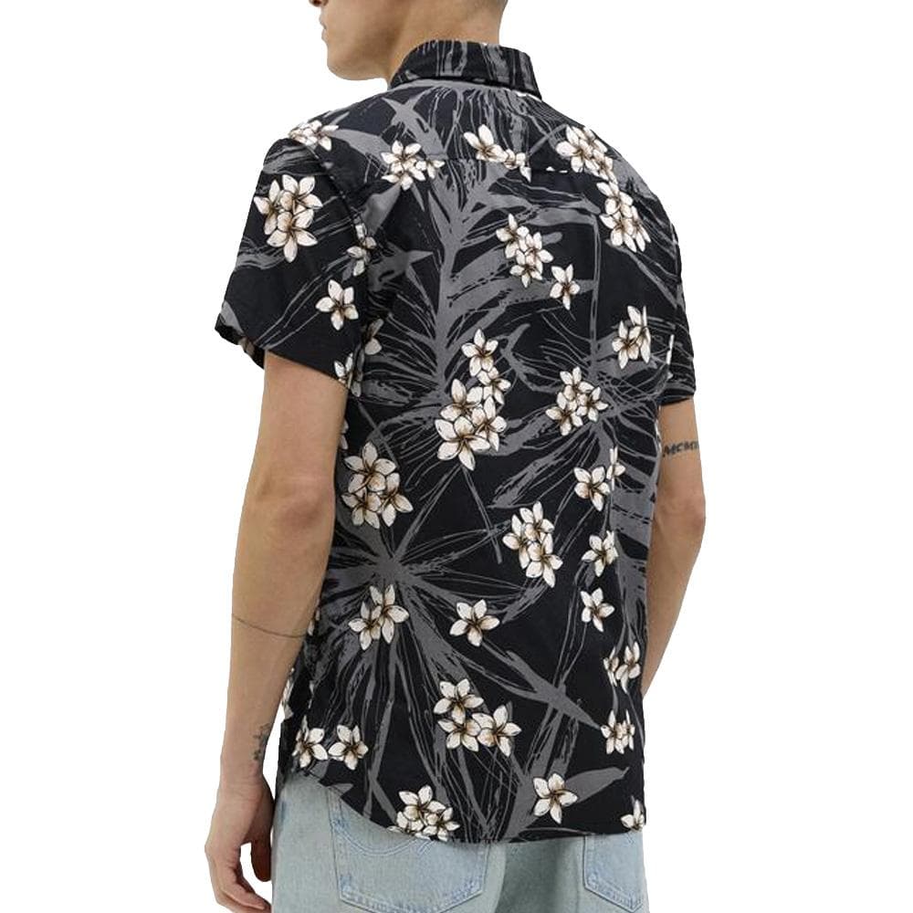 Chemise Noire/Blanc/Orange Homme Jack & Jones Hawaii 2