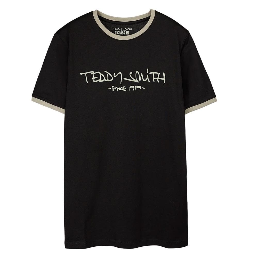 T-Shirt Noir Homme Teddy Smith Ticlas 1