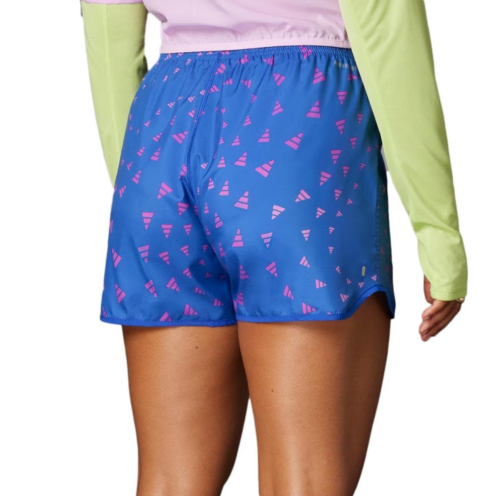 Short Bleu/Rose Femme Adidas Run It 2