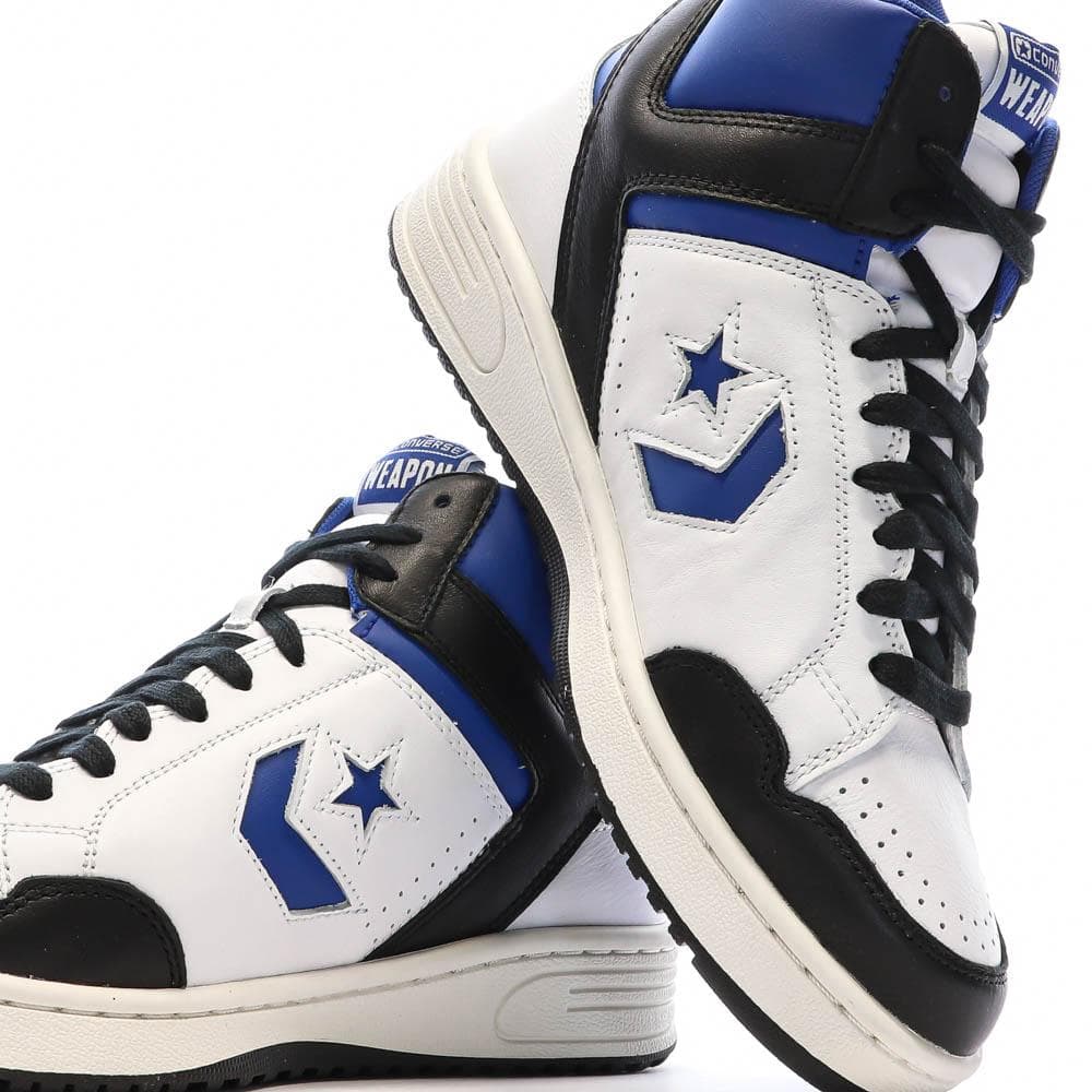 Baskets Blanches/Noires/Bleu Homme Converse Weapon 7
