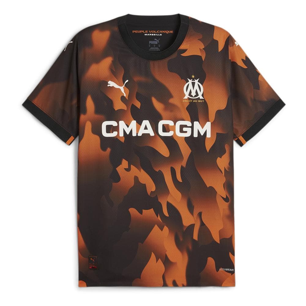 OM Maillot Third Authentique Noir/Orange Homme Puma 23/24 1