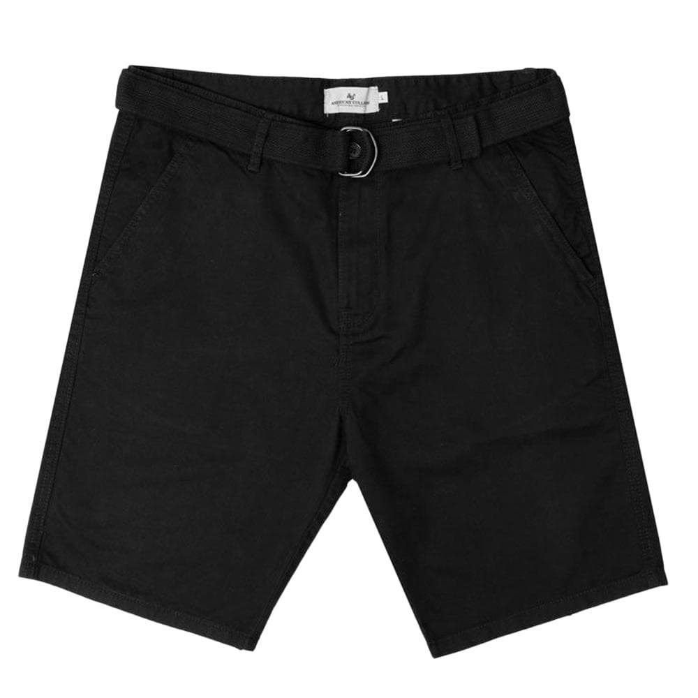 Short Noir Homme American College Chino 1