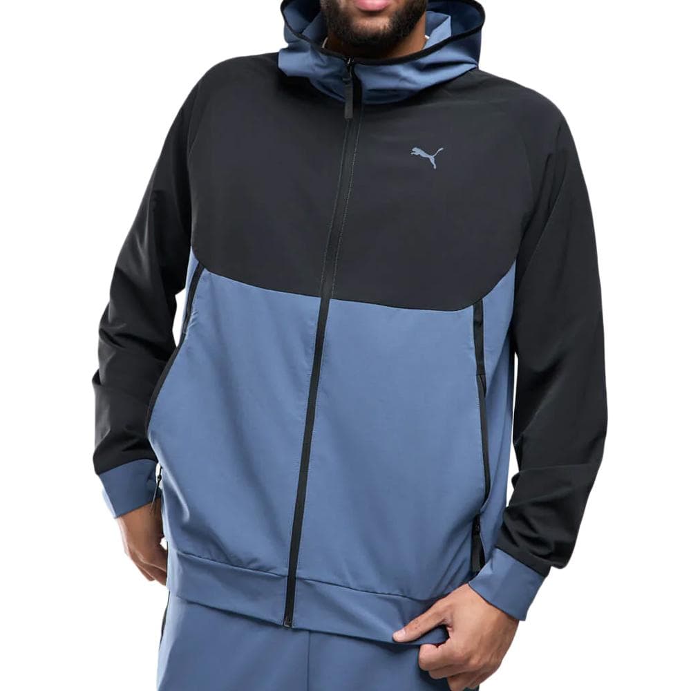 Sweat Zippé Bleu/Marine Homme Puma Dobby 1