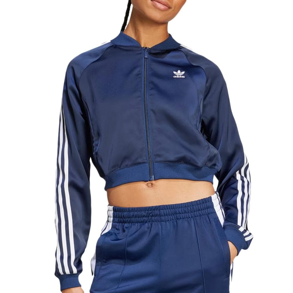 Veste de survêtement Bleu Adidas Adicolor Satin 1