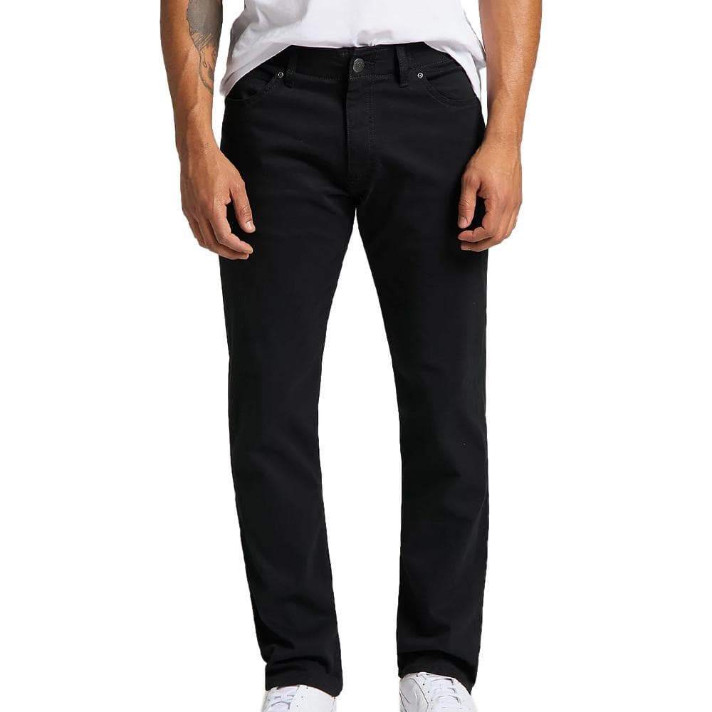 Jean straight noir Homme Lee 1