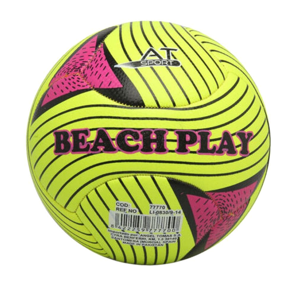 Ballon de Volley Jaune/Rose Plage 1