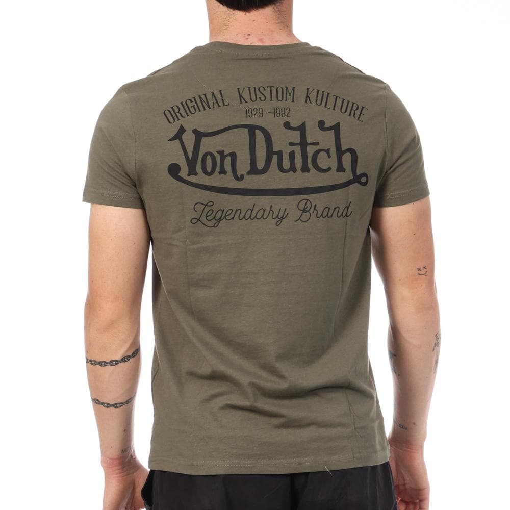 T-Shirt Vert Homme Von Dutch ARTS 2