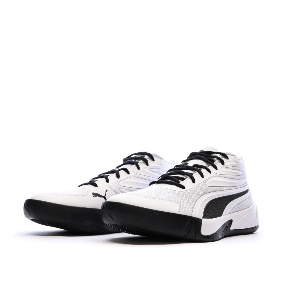 Chaussures de Basketball Grises/Blanches Homme Puma Court Pro 6