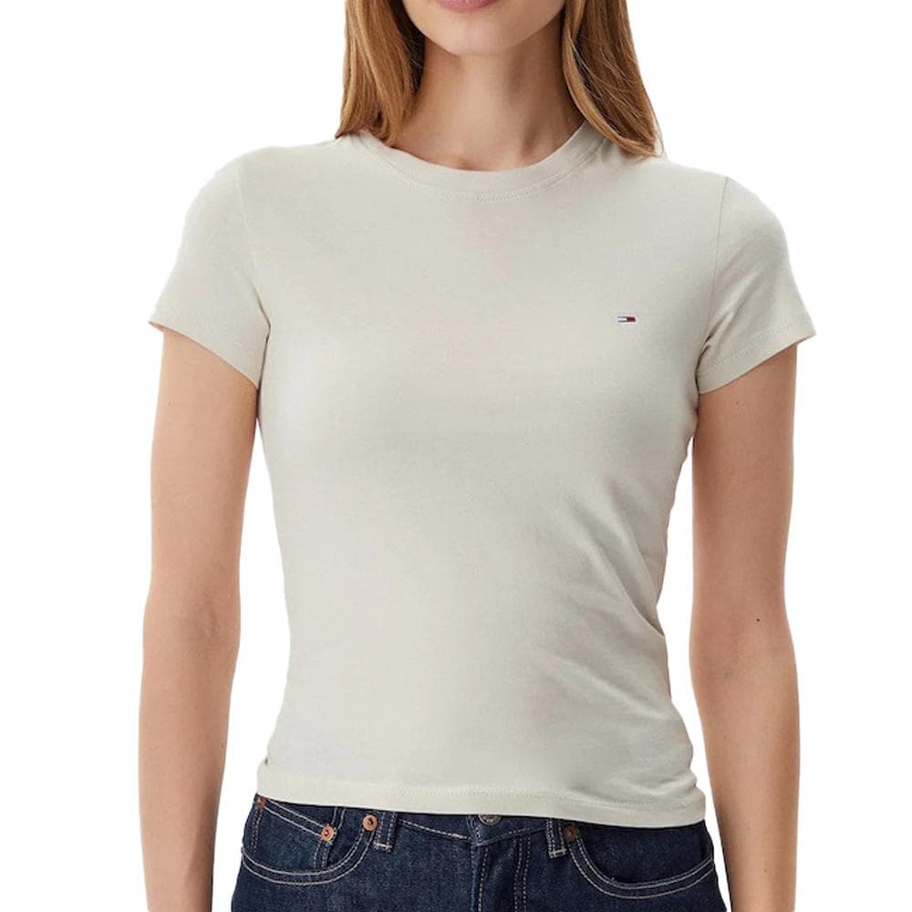 T-shirt Beige Femme Tommy Hilfiger Tjw 1