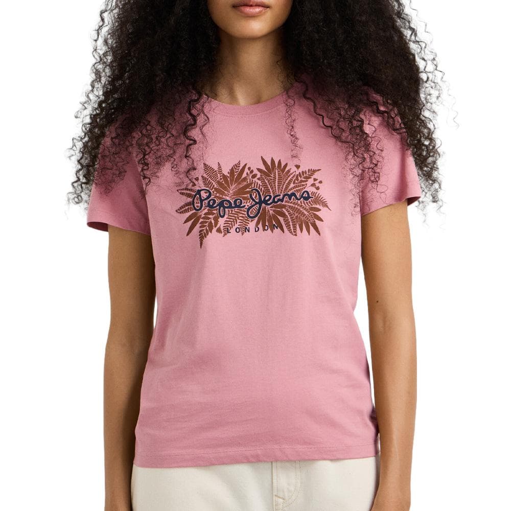 T-Shirt Rose Femme Pepe jeans Cristina 1