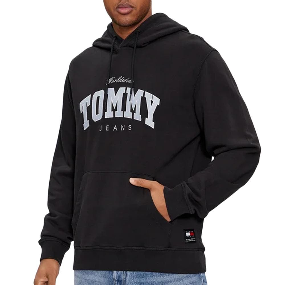 Sweat Noir Homme Tommy Hilfiger Varsity 1