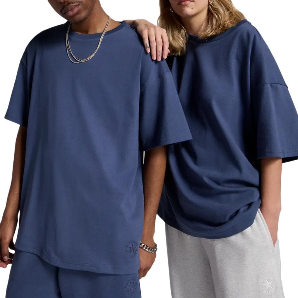 T-Shirt Bleu Mixte Converse Gold 1
