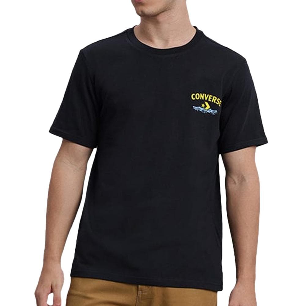 T-shirt Noir Homme Converse River 1