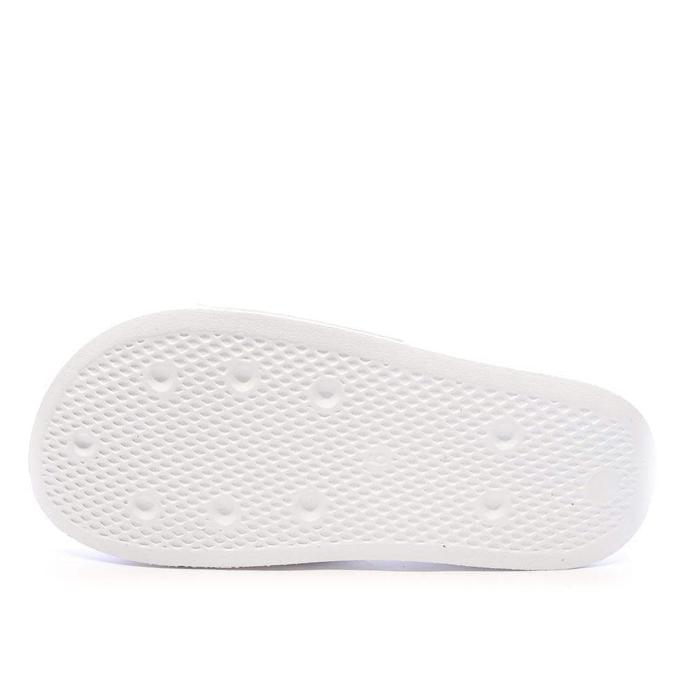 Claquettes Blanches/Argenté Femme Adidas Adilette 3