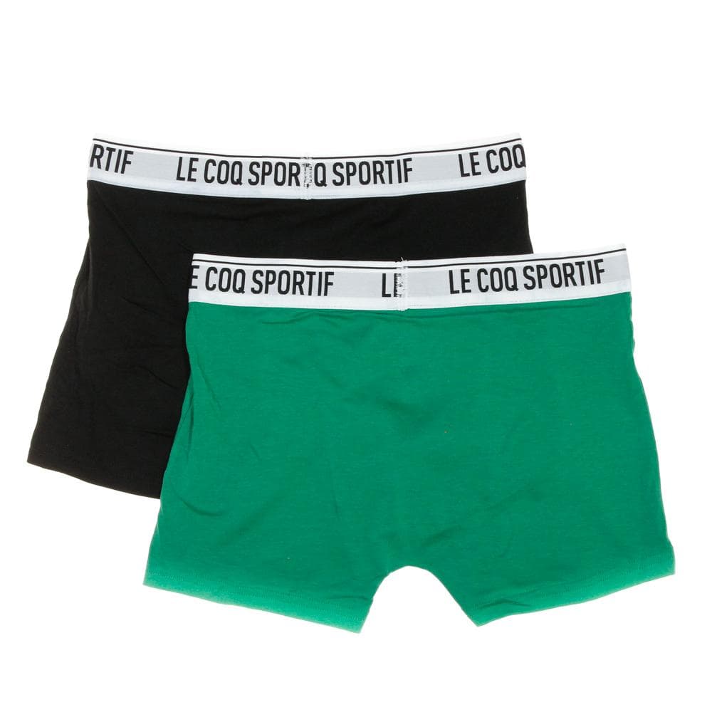 x2 Boxers Vert/Noir Homme Le Coq Sportif Camuset sport 2