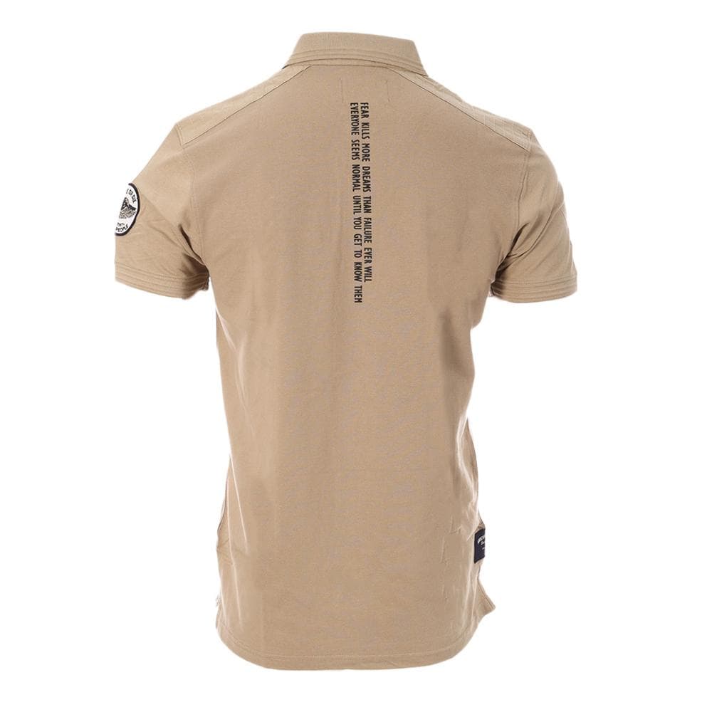 Polo Beige Homme American People Paf 2
