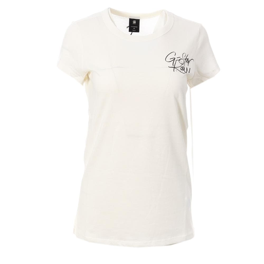 T-shirt Beige Femme G-Star RAW Handwritten 1