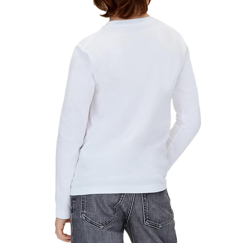 T-Shirt Blanc Garçon Calvin Klein Jeans Chest Monologo 2