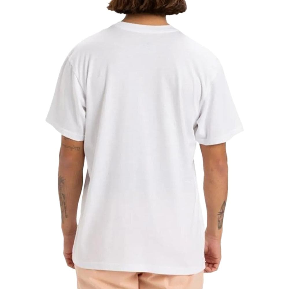 T-shirt Blanc Homme Quiksilver Retro Fade Yem 2