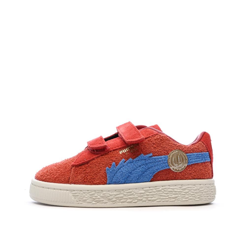Baskets Rouge Garçon Puma Suede One Piece 1