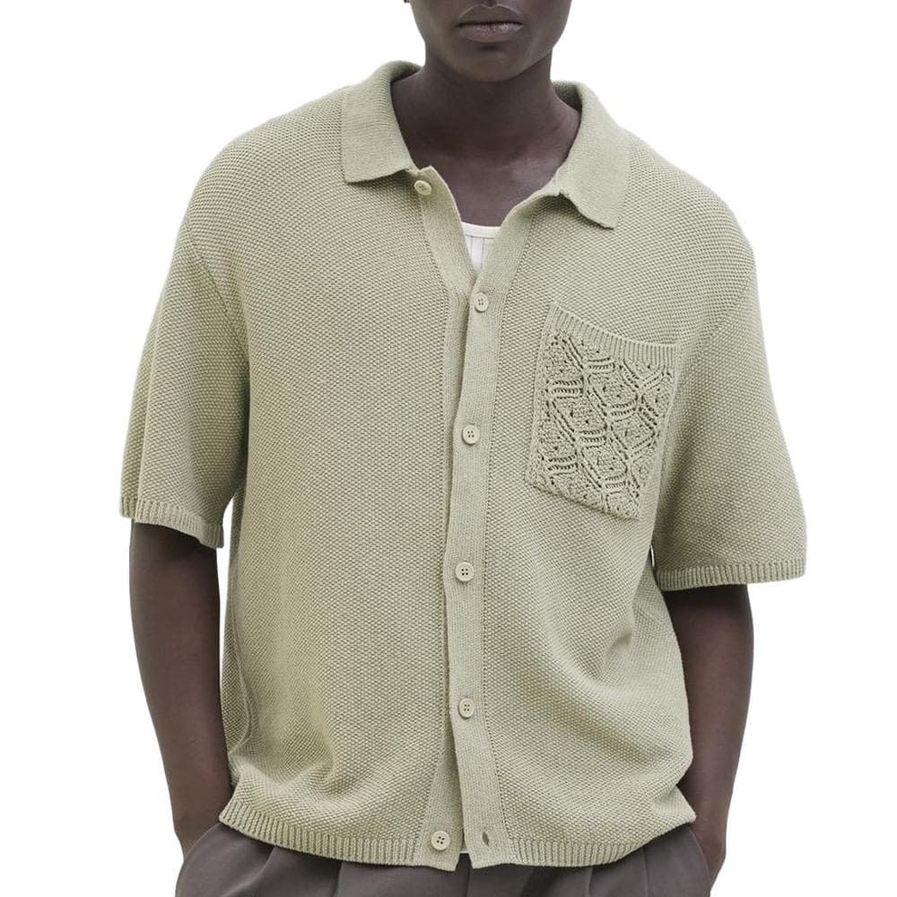 Chemise en Maille Kaki Homme Jack & Jones Summer Pocket 1