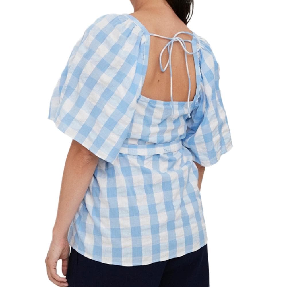 T-Shirt de Grossesse Bleu/Blanc Femme Vero Moda Maternity 20017546 2