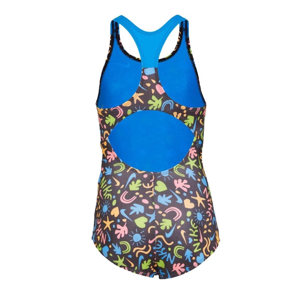 Maillot de bain Noir/Bleu Fille Nike Racerback 2