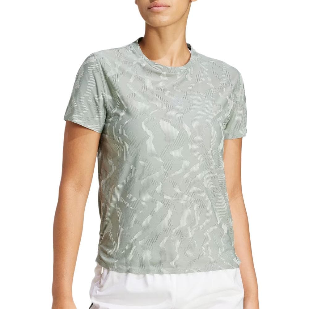 T-Shirt de Sport Vert Femme Adidas CLIMACOOL+ 1