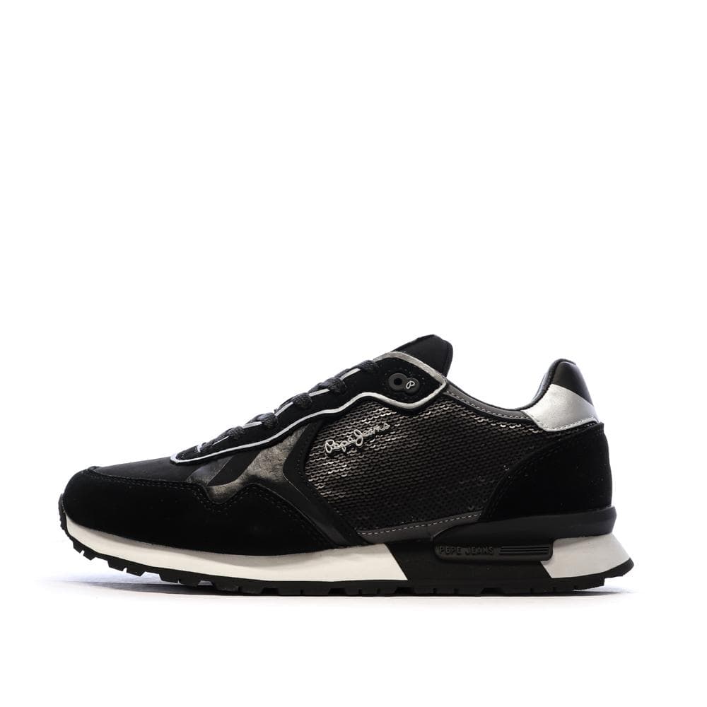 Baskets Noires Femme Pepe jeans Brit 1