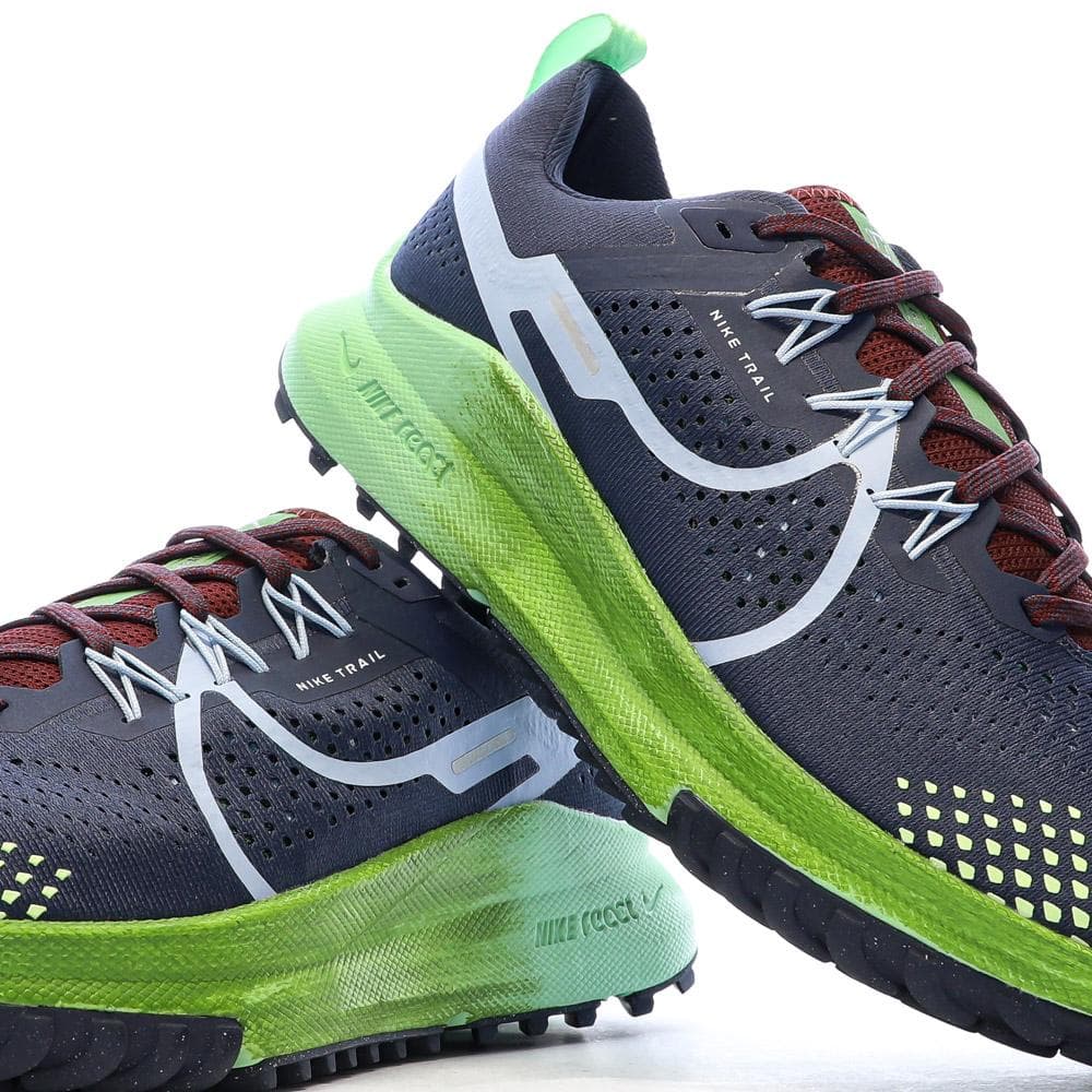 Chaussure trail Marine/Vert Homme Nike React Pegasus 7