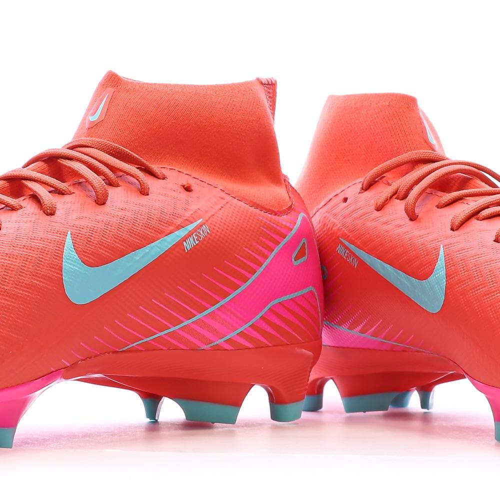Chaussures de Foot Rouges/Turquoise Homme Nike ZM Superfly 10 Acad FG/MG 7