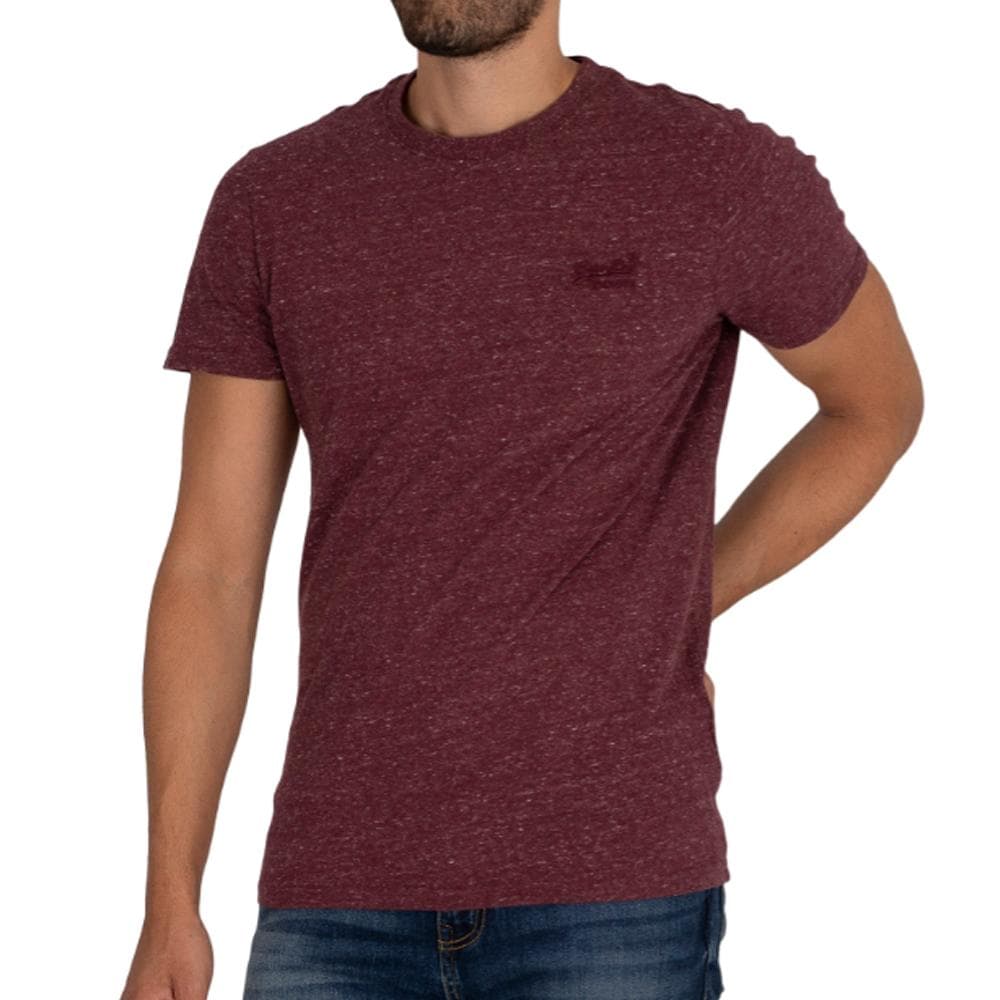 T-shirt Bordeaux Homme Superdry Vintage Logo 1