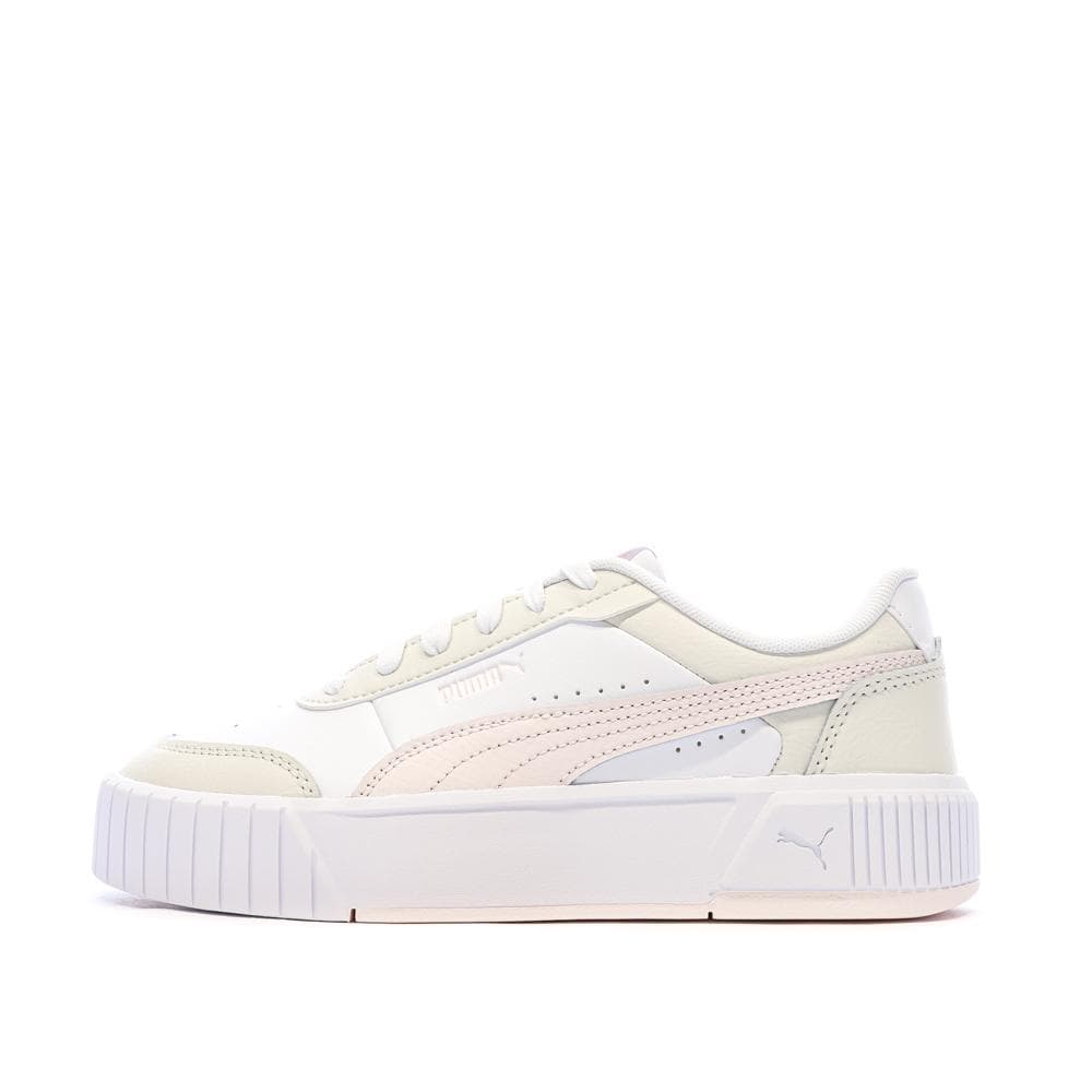 Baskets Blanc/Rose/Beige Femme Puma Carina Mia 1