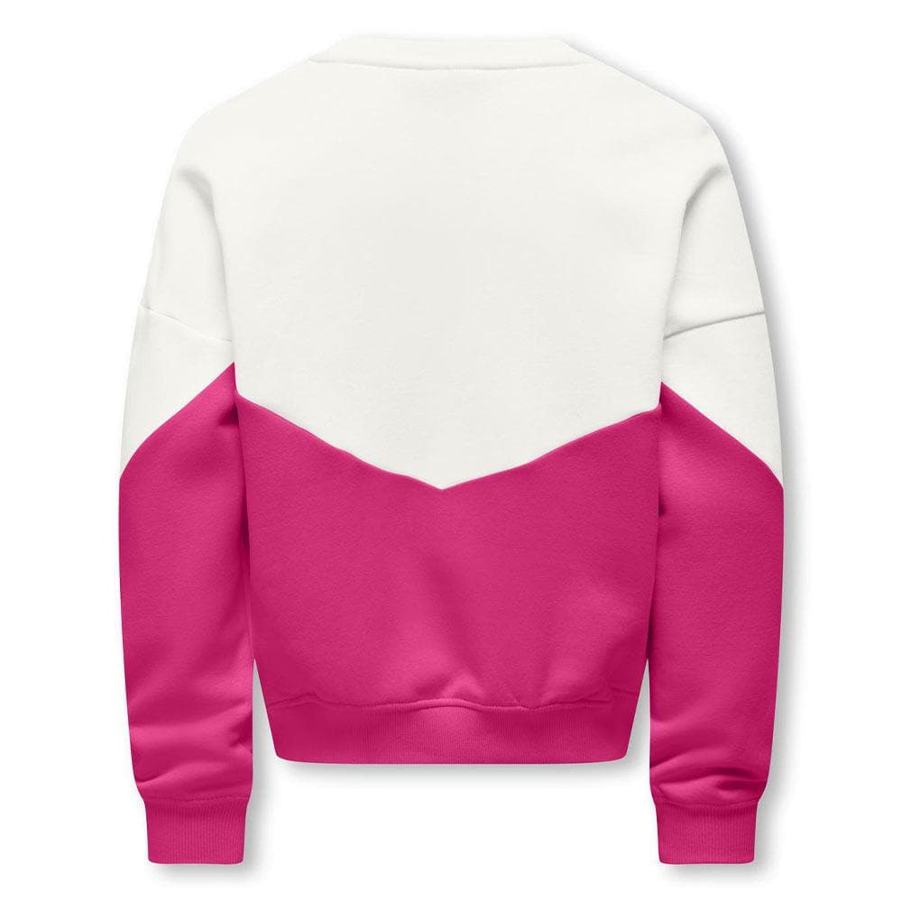 Sweat Rose/Blanc Fille Kids ONLY Kogruna 2
