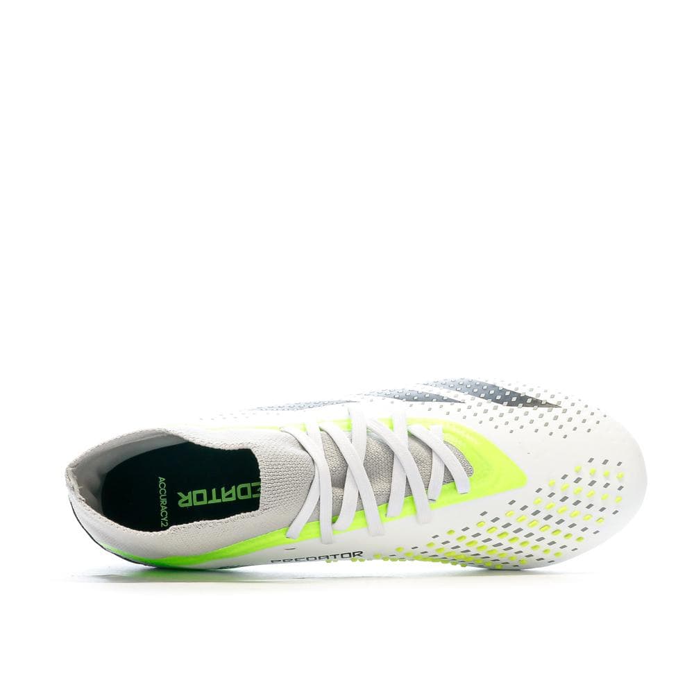 Chaussures de foot Blanc/Vert Homme Predator Accuracy.2 FG 4
