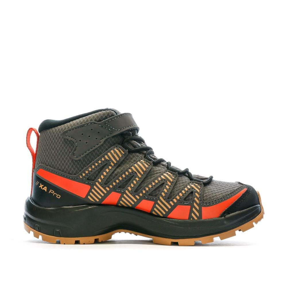 Chaussures de Randonnée Marron/Orange Garçon Salomon Xa Pro V8 Mid 2
