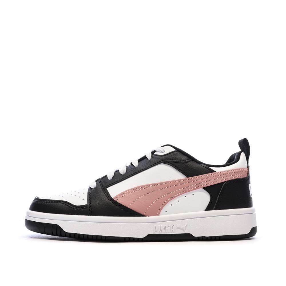 Baskets Blanc/Rose Femme Puma Rebound V6 Low 1