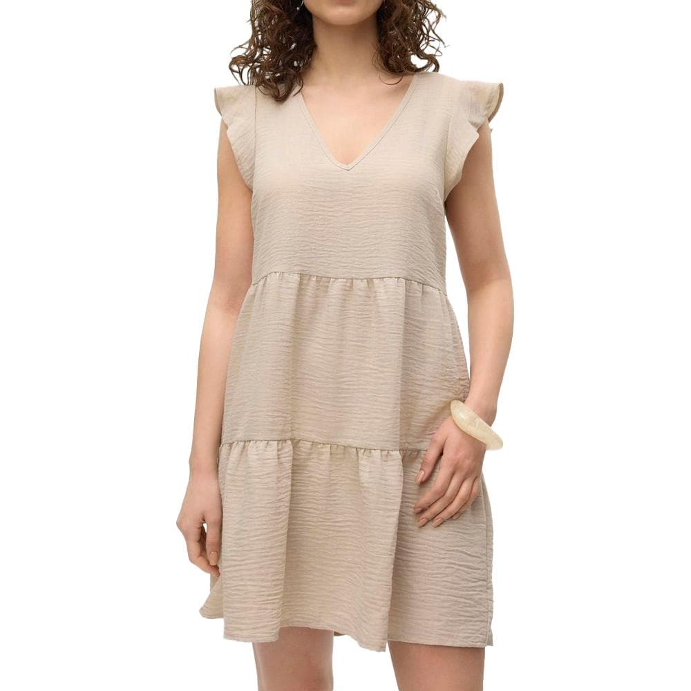 Robe Beige Femme Vero Moda Kita 1