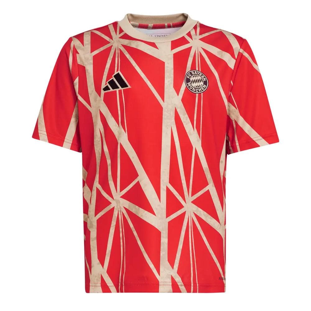 Bayern Munich Maillot Prématch Rouge Junior Adidas 24/25 1