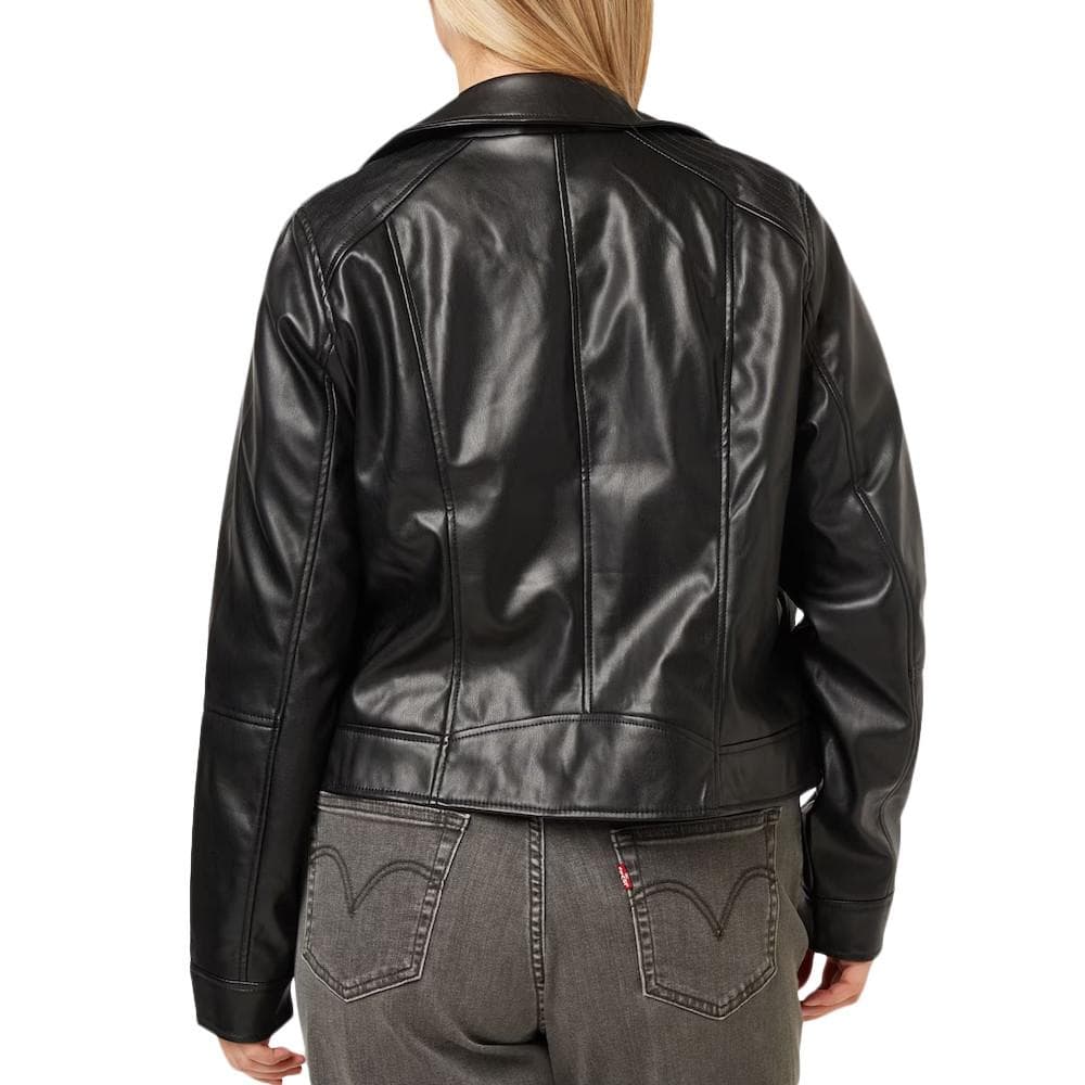 Veste Simili Cuir Noire Femme Vero Moda Curve Bellaanna 2
