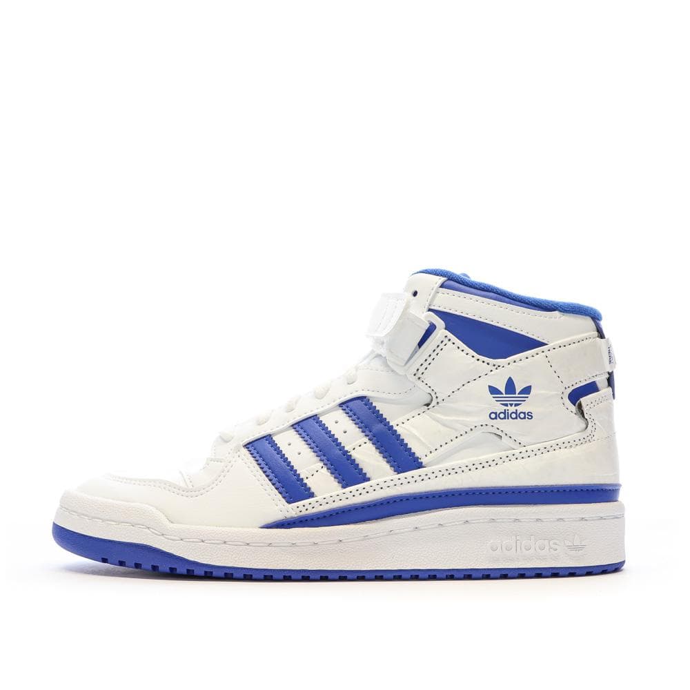 Baskets Blanc/Bleu Garçon Adidas Forum Mid 1