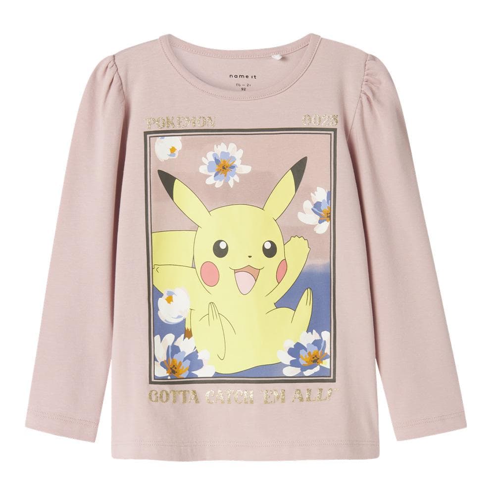 T-Shirt Manches Longues Rose Fille Name it Sorina 1