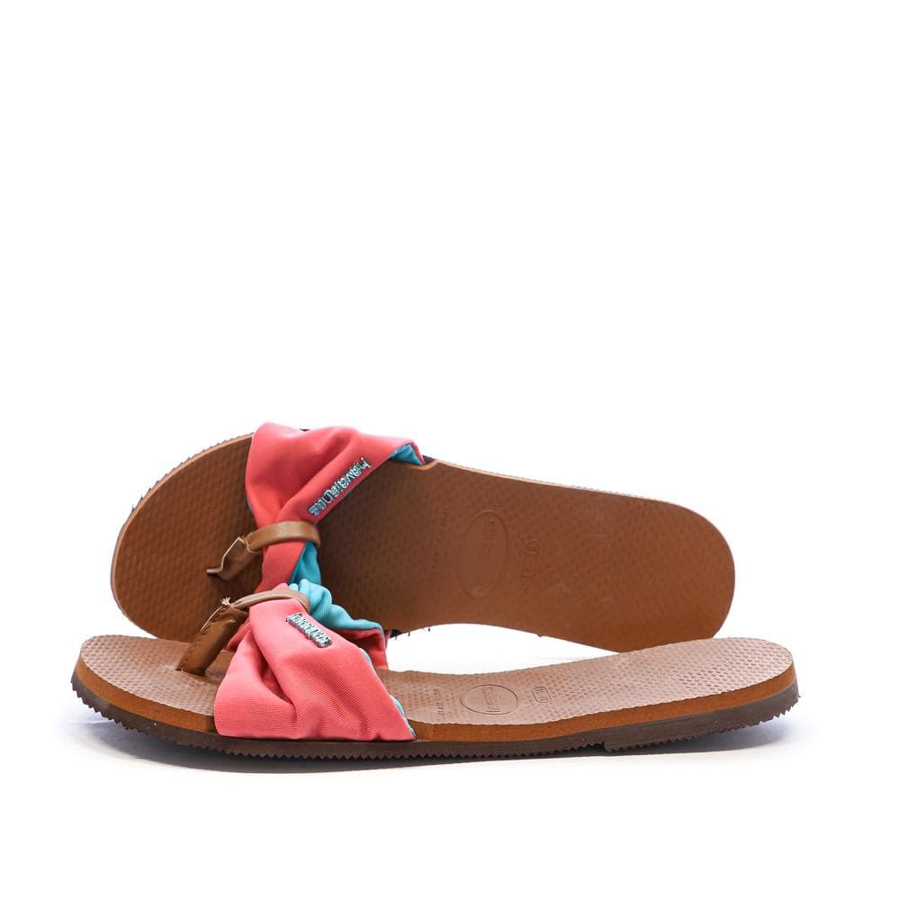 Claquettes Roses/Marron Femme Havaianas Saint Tropez 1