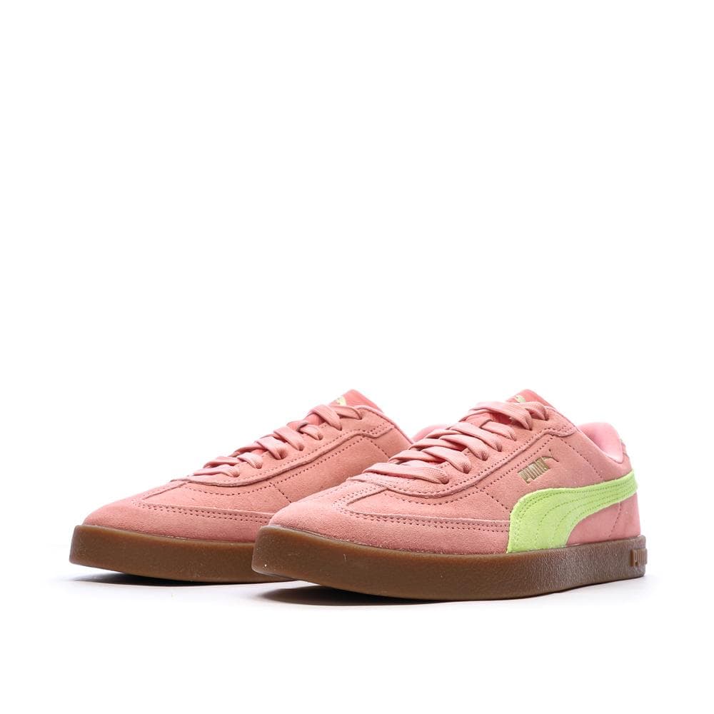 Baskets Roses/Jaunes Homme Puma Club 4