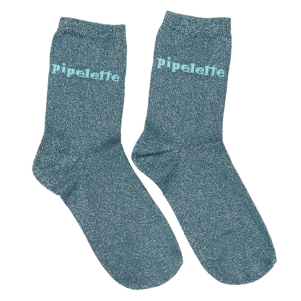 Chaussettes Bleues Femme Twinday Pipelette 1
