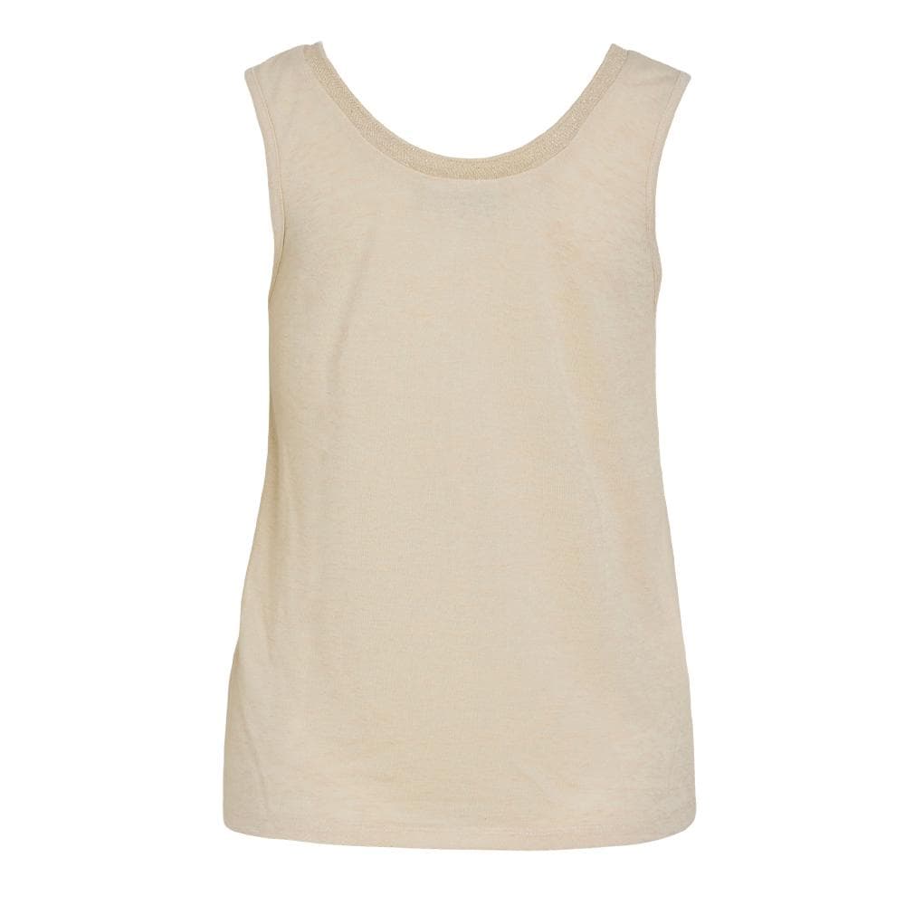 Débardeur Beige Femme Vila Vigaelle 2